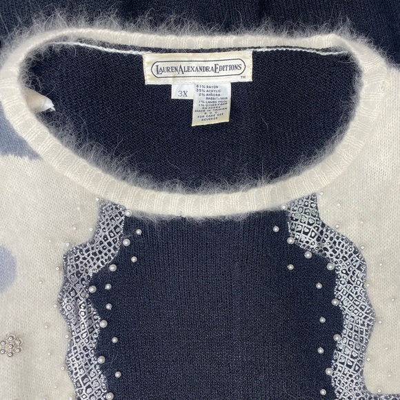 Vintage Angora Blend Long Sleeve Sweeter Dress Plus Size 3X - Picture 5 of 13